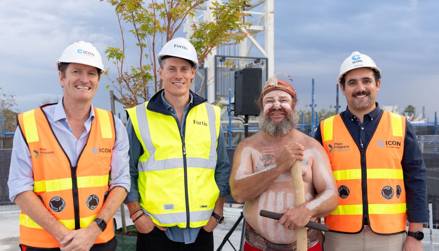 Barpa team member with Icon site staff