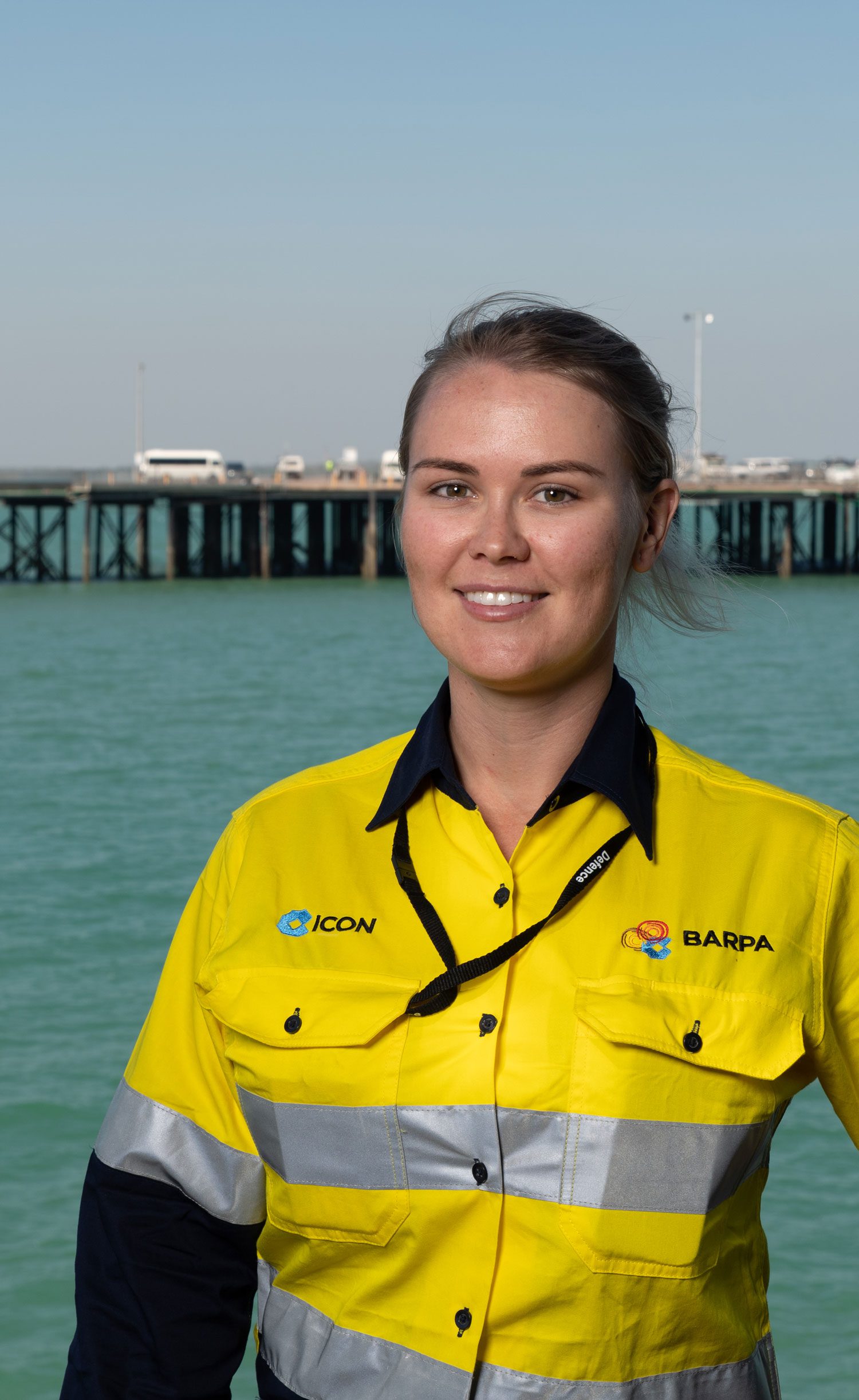 An Icon and Barpa team member on site